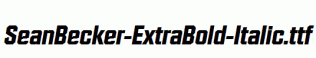 SeanBecker-ExtraBold-Italic.ttf