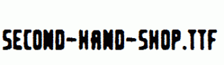 Second-hand-shop.ttf