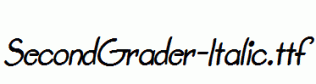SecondGrader-Italic.ttf
