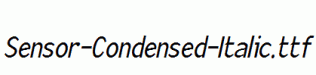 Sensor-Condensed-Italic.ttf