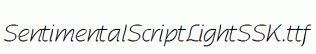 SentimentalScriptLightSSK.ttf