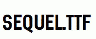 Sequel.ttf
