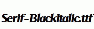 Serif-BlackItalic.ttf