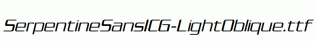 SerpentineSansICG-LightOblique.ttf