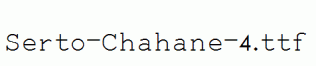 Serto-Chahane-4.ttf