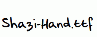 Shazi-Hand.ttf