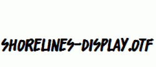 Shorelines-Display.otf