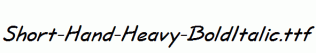 Short-Hand-Heavy-BoldItalic.ttf