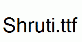 Shruti.ttf
