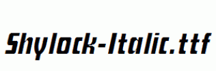 Shylock-Italic.ttf