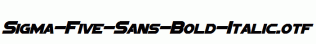 Sigma-Five-Sans-Bold-Italic.otf