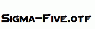 Sigma-Five.otf