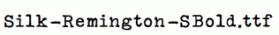 Silk-Remington-SBold.ttf