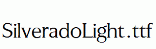 SilveradoLight.ttf