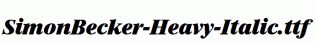 SimonBecker-Heavy-Italic.ttf