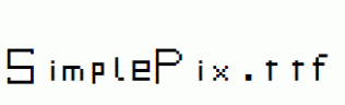 SimplePix.ttf