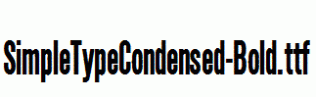 SimpleTypeCondensed-Bold.ttf