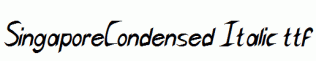 SingaporeCondensed-Italic.ttf