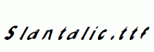 Slantalic.ttf