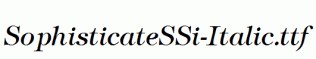 SophisticateSSi-Italic.ttf