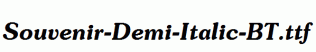 Souvenir-Demi-Italic-BT.ttf