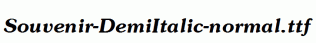 Souvenir-DemiItalic-normal.ttf