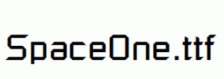 SpaceOne.ttf
