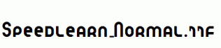 Speedlearn-Normal.ttf