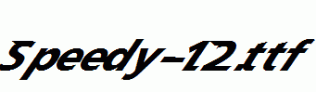 Speedy-12.ttf