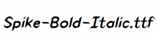 Spike-Bold-Italic.ttf