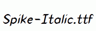 Spike-Italic.ttf