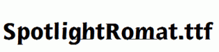 SpotlightRomat.ttf
