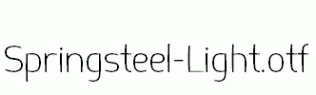 Springsteel-Light.otf