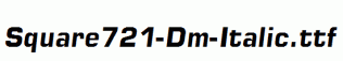 Square721-Dm-Italic.ttf