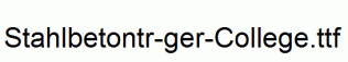 Stahlbetontr-ger-College.ttf