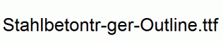Stahlbetontr-ger-Outline.ttf