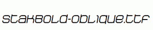 StakBold-Oblique.ttf