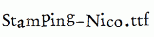 Stamping-Nico.ttf