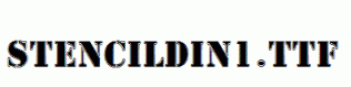 StencilDIn1.ttf