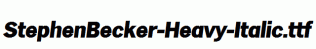 StephenBecker-Heavy-Italic.ttf