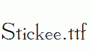 Stickee.ttf