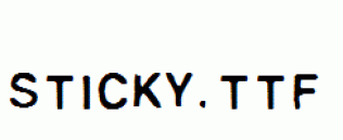 Sticky.ttf