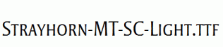 Strayhorn-MT-SC-Light.ttf