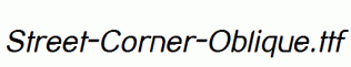 Street-Corner-Oblique.ttf