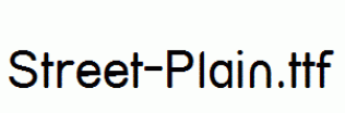 Street-Plain.ttf