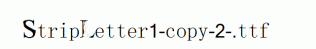 StripLetter1-copy-2-.ttf