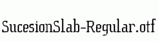 SucesionSlab-Regular.otf