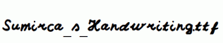 Sumirca_s_Handwriting.ttf
