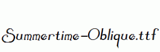 Summertime-Oblique.ttf