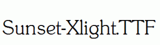 Sunset-Xlight.ttf